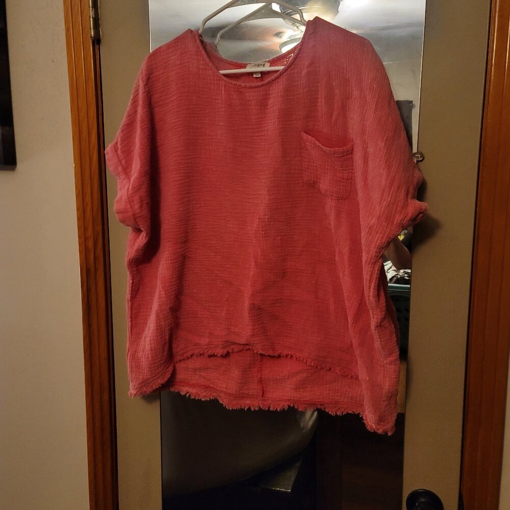 Umgee Large Pink Spring Flowy Top